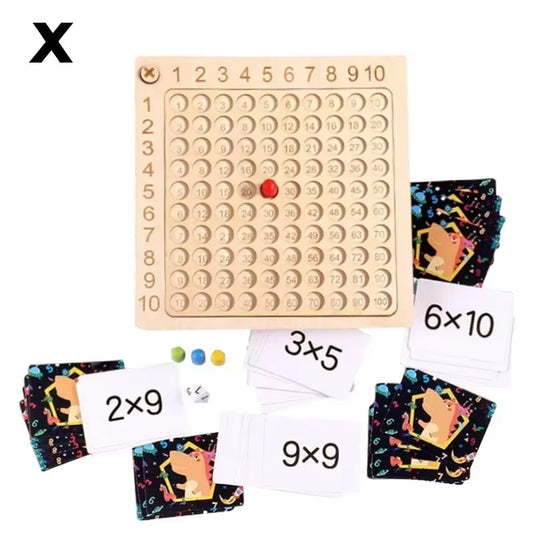 Engaging Montessori Multiplication Wooden Board Game - Fun Educational Toy for Kids to Master Math Skills